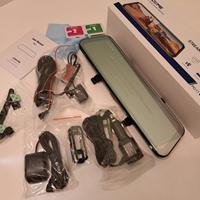 AZDOME 12'' Specchietto Retrovisore 4K+1080P Auto 