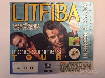 Biglietto d 'epoca concerto LITFIBA 1997