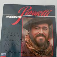 Disco vinile Luciano Pavarotti autografato 