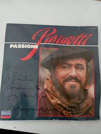 Disco vinile Luciano Pavarotti autografato 