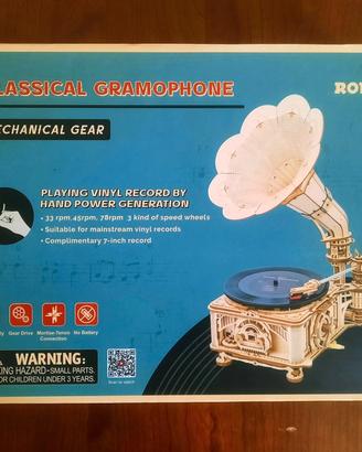 Grammofono vero da costruire, Gramophone  Puzzle 