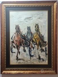 Roberto Merelli - TRAMONTO (Cavalli) - 1984