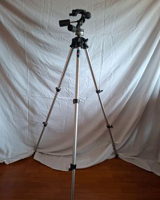 Cavalletto Manfrotto 190 + testa Manfrotto 141rc