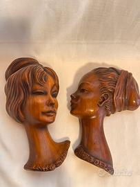 Maschere da muro vintage West Germany