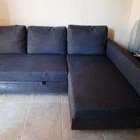 Divano letto contenitore Ikea grigio scuro