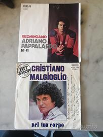 coppia vinile originali 45 giri 