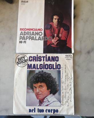 coppia vinile originali 45 giri 