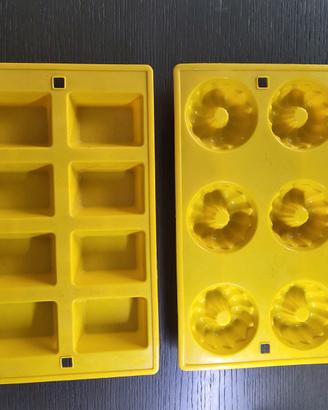Set 2 Stampi Silicone Pasticceria Gialli