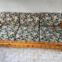 Divano letto legno massello