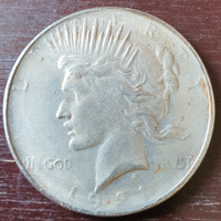 America dollaro 1921 peace stato moneta rara