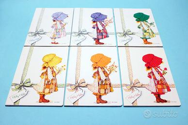 Set 6 quaderni Holly Hobbie A5 vintage anni 70 80