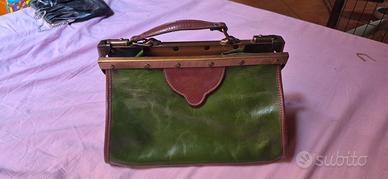Borsa vintage in vera pelle Made in Italy