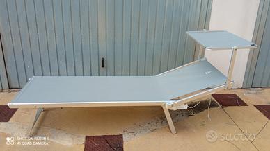 lettino prendisole alluminio