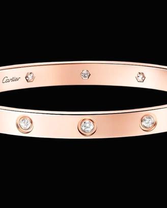 Bracciale Cartier oro rosa 10 diamanti 2018 full