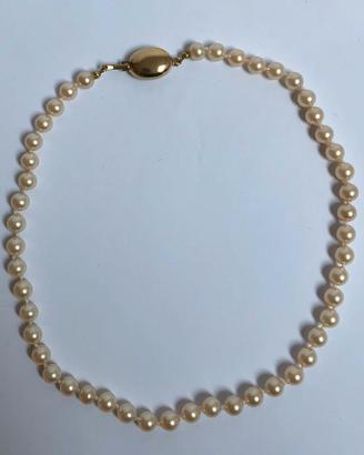 Splendida Collana di Perle Classica chiusura dorat