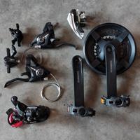 gruppo completo mtb shimano 