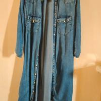 Chemisier corto in jeans