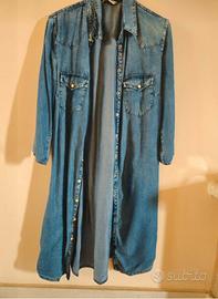 Chemisier corto in jeans