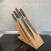 Ceppo coltelli magnetico Montana in faggio
