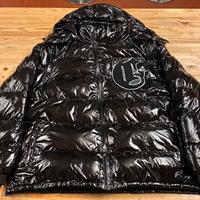 Shiny black technical puffer Corvidae