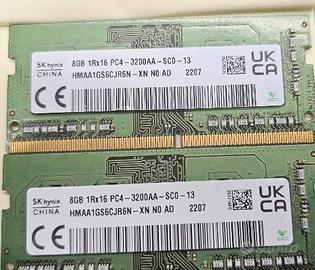 2x8gb DDR4 Sodimm da 3200M