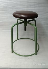 Sgabello industriale vintage anni 70