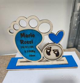 ricordo nascita con foto 