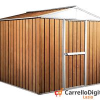 Box baracca lamiera Acciaio 275x175 fin legno