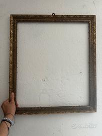 Antica cornice 800 d’oro zecchino dorata a mano