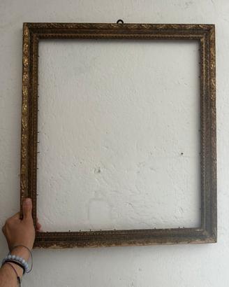 Antica cornice 800 d’oro zecchino dorata a mano