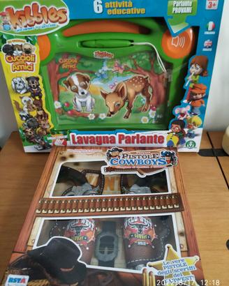 ART. 106 - 2 GIOCHI: LAVAGNA PARLANTE + PISTOLE CO