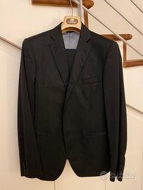 Abito sartoriale uomo grigio scuro 2 bottoni tg 52
