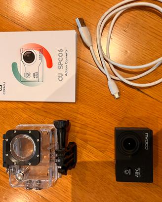 Action cam COOAU 4k con custodia subacquea