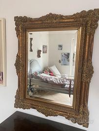 Specchio vintage cornice dorata stile barocco