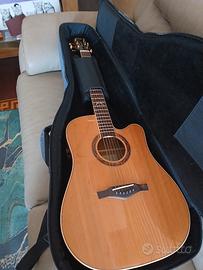 chitarra acustica elettrificata eko mia D400ce