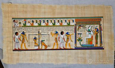 Grande Papiro Egiziano Fatto a Mano