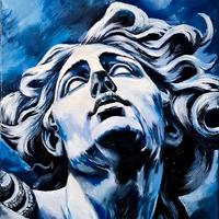 Maestoso dipinto il "Dio Greco"