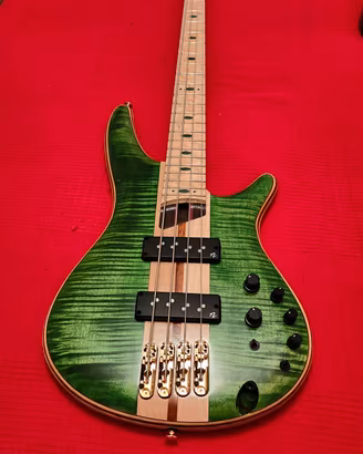 Basso IBANEZ SR4FMDX Emerald Green Low Gloss