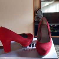 scarpe décolleté rosse