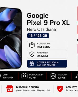 Google Pixel 9 Pro XL Nero Ossidiana 16/128 GB