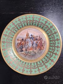 Piatto da parata Sevrès Napoleon dipinto a mano. 