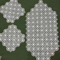 Set di Centrini Vintage in Pizzo Intagliato - 3 Pz