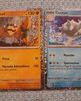 Pokèmon McDonald's 2023 Cetitan e Klawf holo