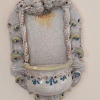 Acquasantiera vintage "Excelsior" - Ceramica/Gesso