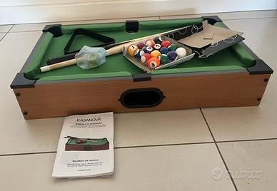 CALCETTO DA TAVOLO, AIR HOCKEY E  mini BILIARDO