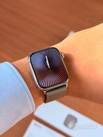 Apple watch 9 acciaio maglia milanese