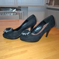 Scarpe donna eleganti mai indossate blu chiaro