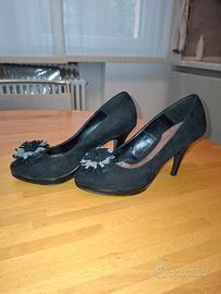 Scarpe donna eleganti mai indossate blu chiaro