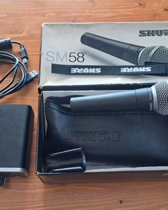 Shure SM58 + scheda audio Behringer UMC22