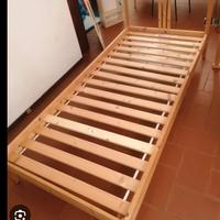 2 letti IKEA legno massello 90x200